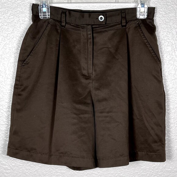 Style & Co Sz 4P High-Rise Velvety Shorts Olive Green - Picture 1 of 9